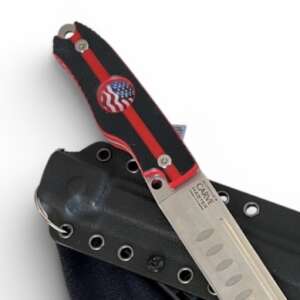 Patriotic USA Flag Carvemaster 12" Carving Knife, Red Handle